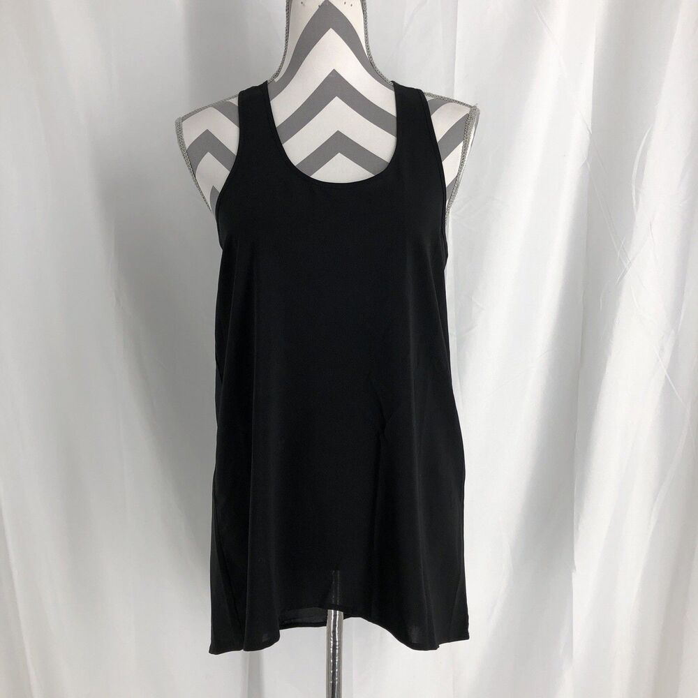 Abound Black Relaxed Fit Racerback Tank Size Small